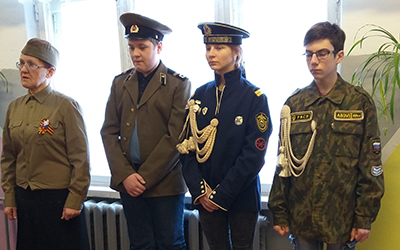 Мероприятие, посвященное 23 февраля, проводимое совместно с Екатерининским музеем